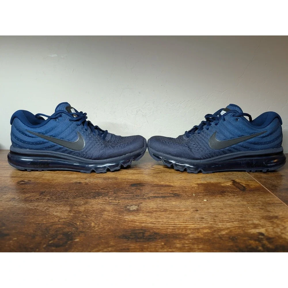 Nike Air Max 2017 Mens Navy Blue Running Shoes Size 8